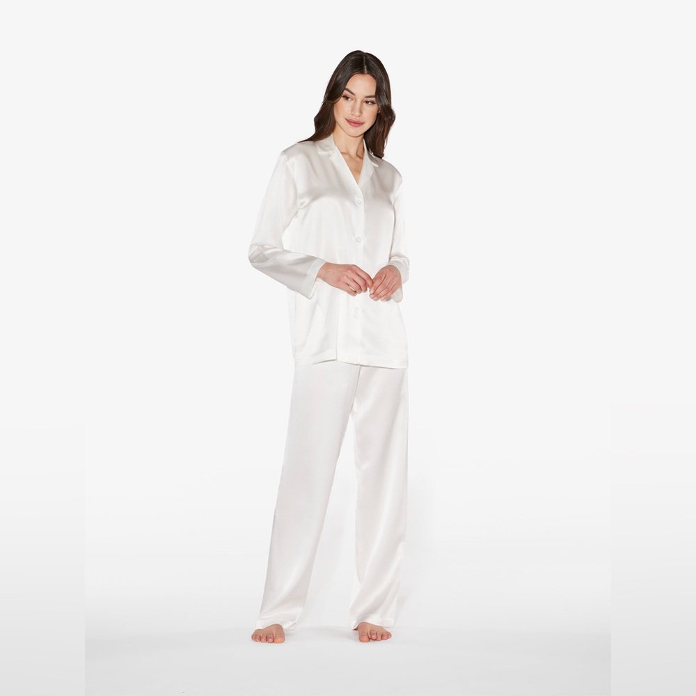 White Silk La Perla PJ Set